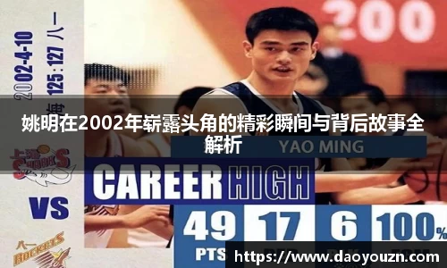 姚明在2002年崭露头角的精彩瞬间与背后故事全解析